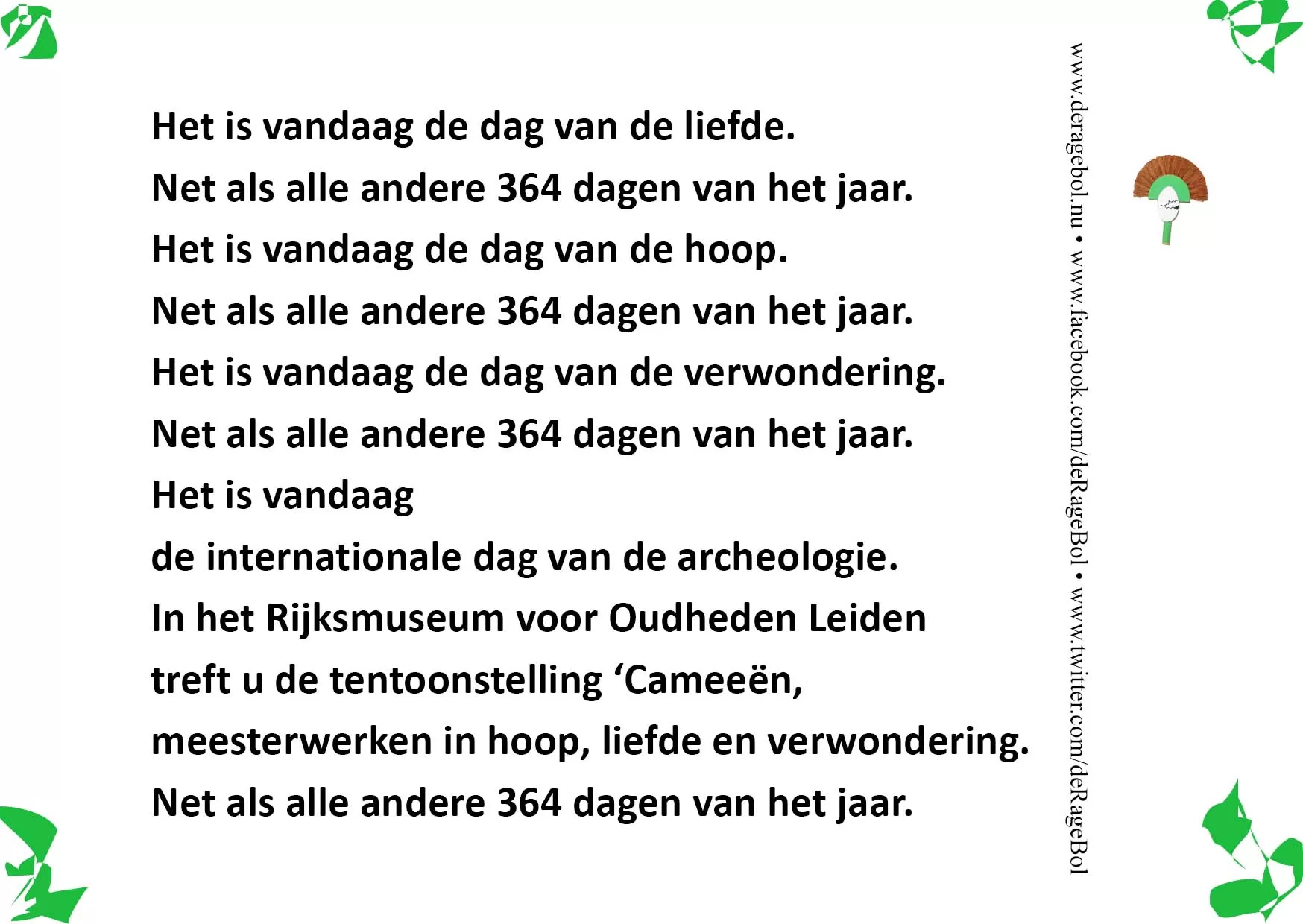 Ragebol Poster 19 oktober 2024