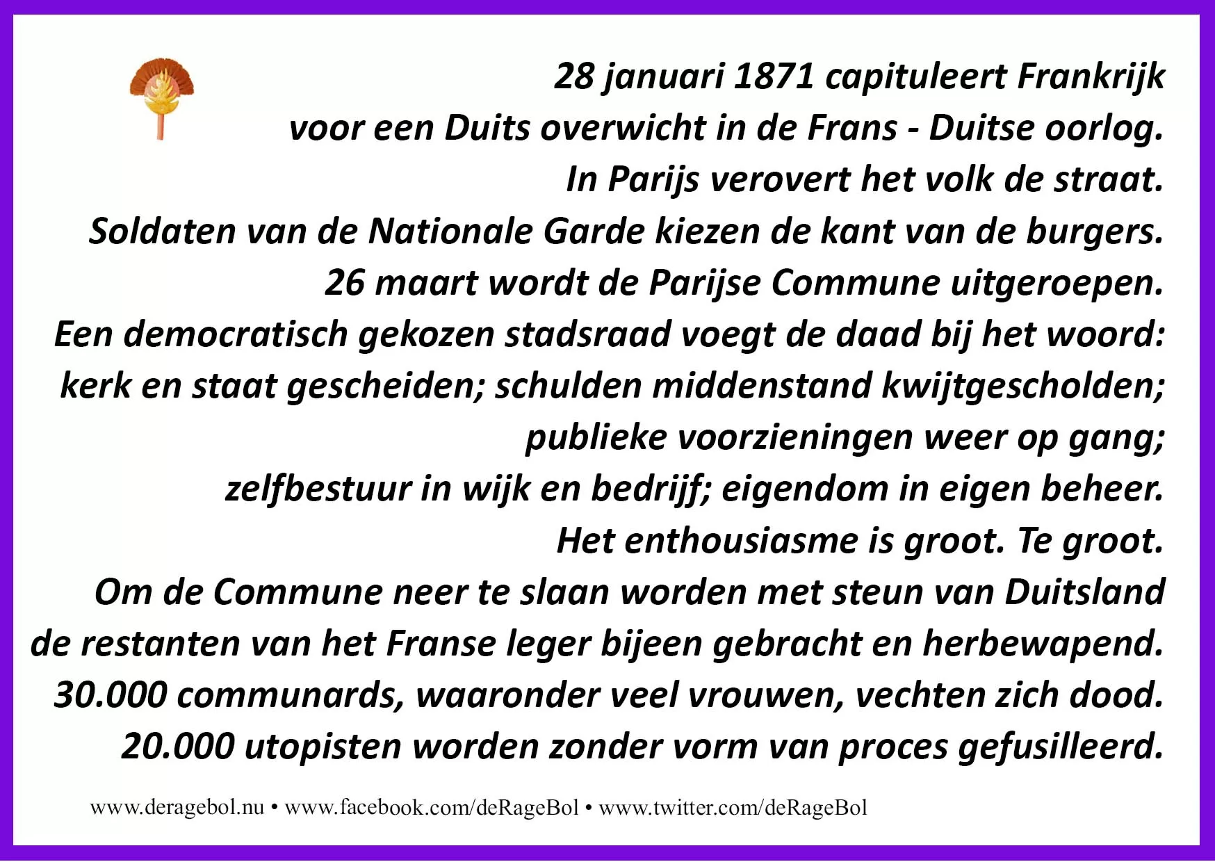 Ragebol Poster  1 maart 2022